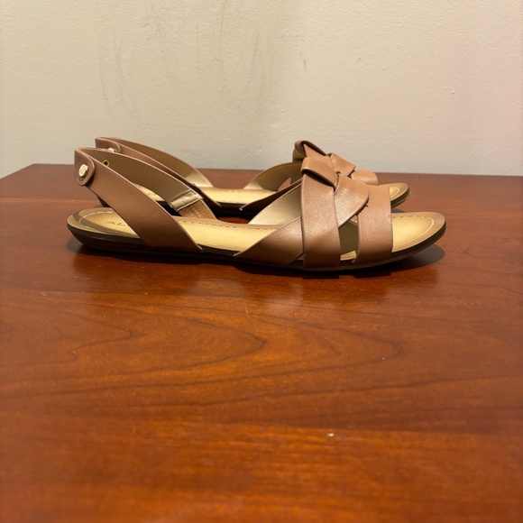 Aldo Flat Sandals in Cognac Size 10 - Picture 5 of 10